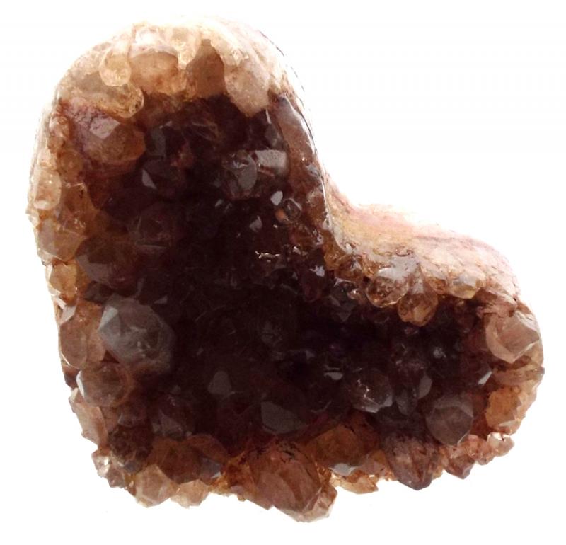 Natural Quartz Gemstone Cluster Heart Specimen 02
