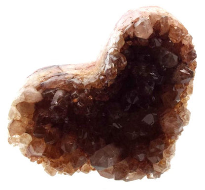 Natural Quartz Gemstone Cluster Heart Specimen 02