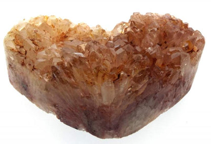 Natural Quartz Gemstone Cluster Heart Specimen 06