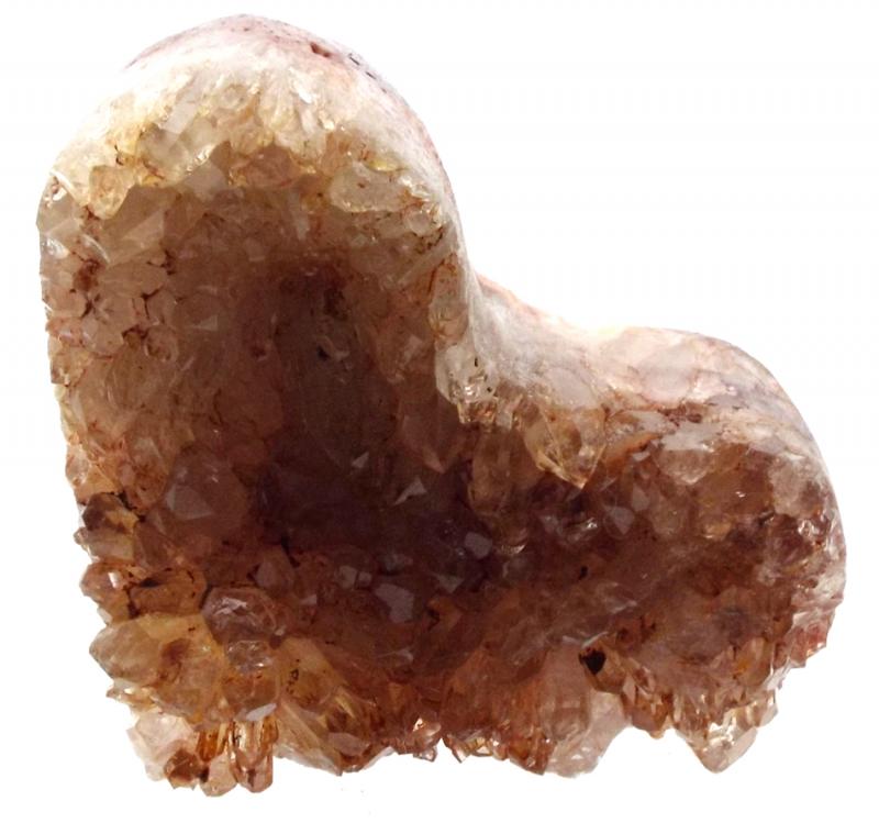 Natural Quartz Gemstone Cluster Heart Specimen 06
