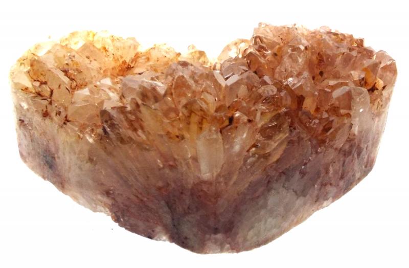Natural Quartz Gemstone Cluster Heart Specimen 06