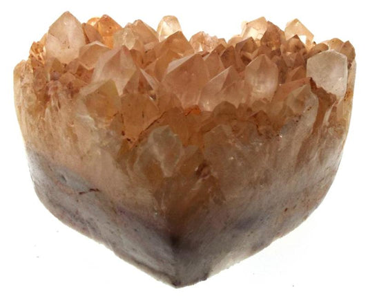 Natural Quartz Gemstone Cluster Heart Specimen 08