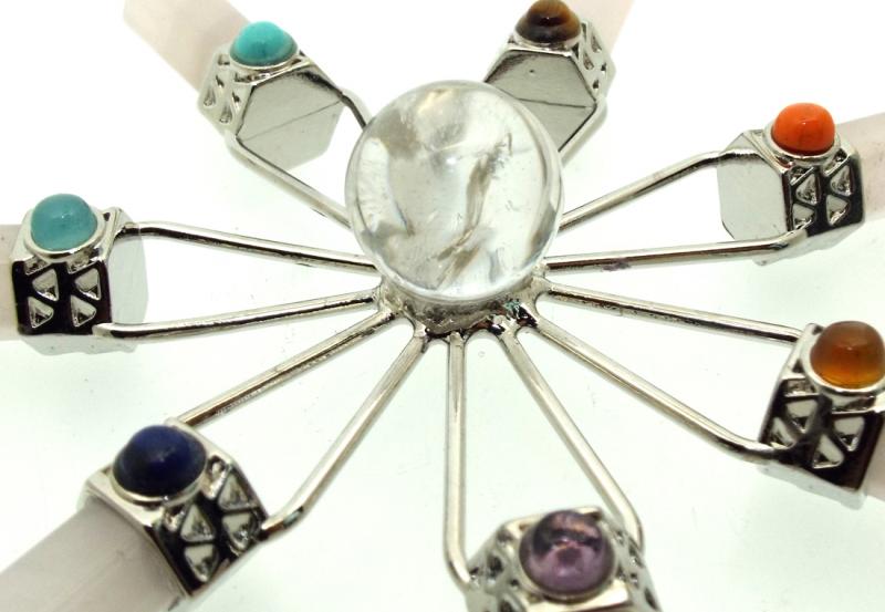 Rose Quartz Chakra Energy Generator Grid Star