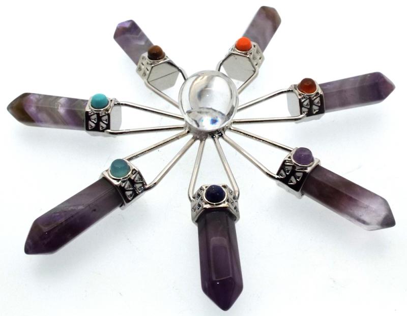 Amethyst Chakra Energy Generator Grid Star