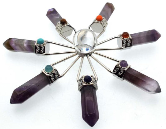 Amethyst Chakra Energy Generator Grid Star