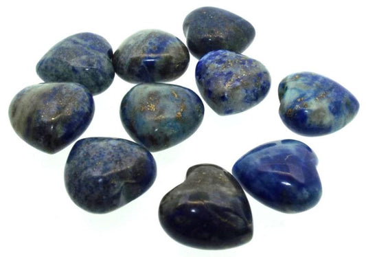 Lapis Lazuli Gemstone Tiny Carved Heart