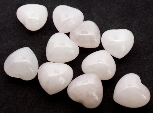 Rose Quartz Gemstone Tiny Carved Heart