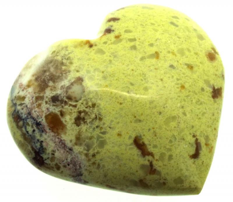 Green Opal Gemstone Carved Heart 01