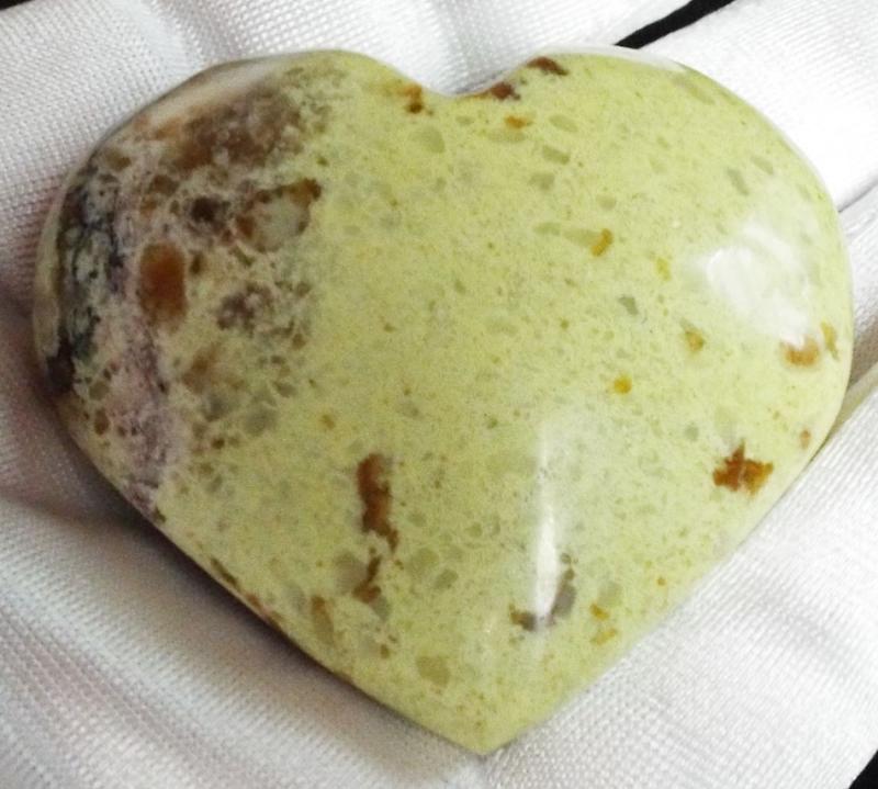 Green Opal Gemstone Carved Heart 01