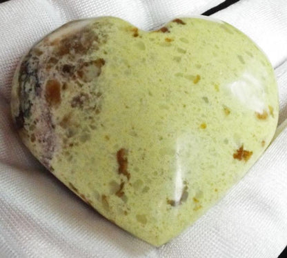 Green Opal Gemstone Carved Heart 01