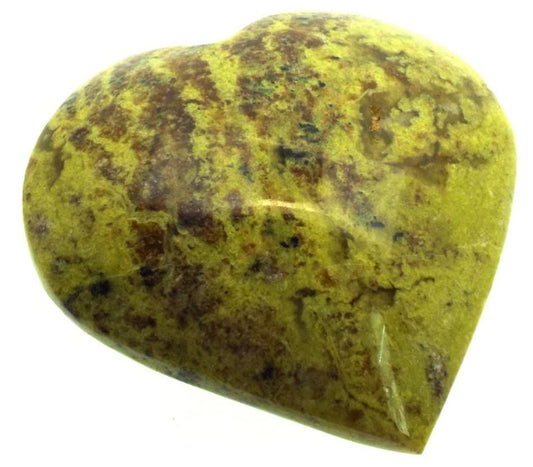 Green Opal Gemstone Carved Heart 02