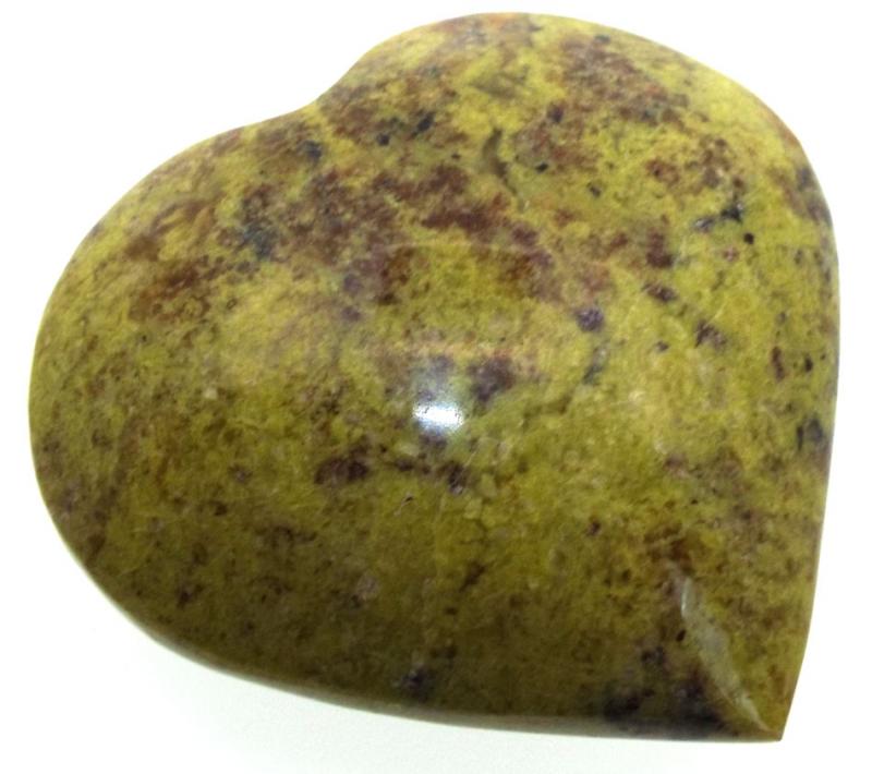 Green Opal Gemstone Carved Heart 02