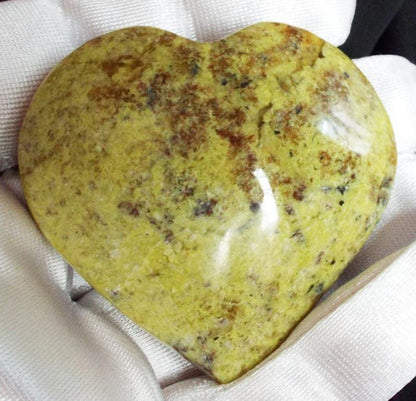 Green Opal Gemstone Carved Heart 02