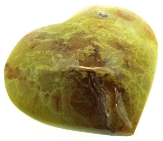 Green Opal Gemstone Carved Heart 03