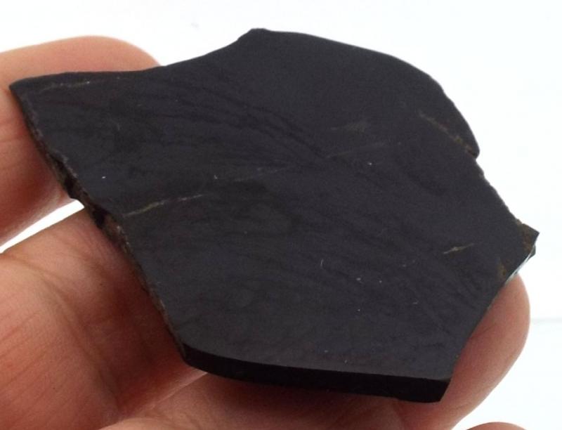 Jet Gemstone Slice 06