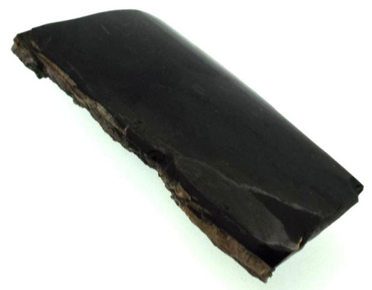 Jet Gemstone Slice 08