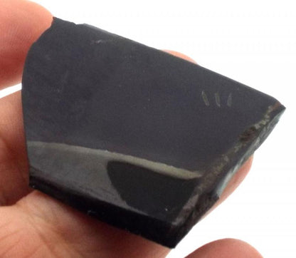 Jet Gemstone Slice 09
