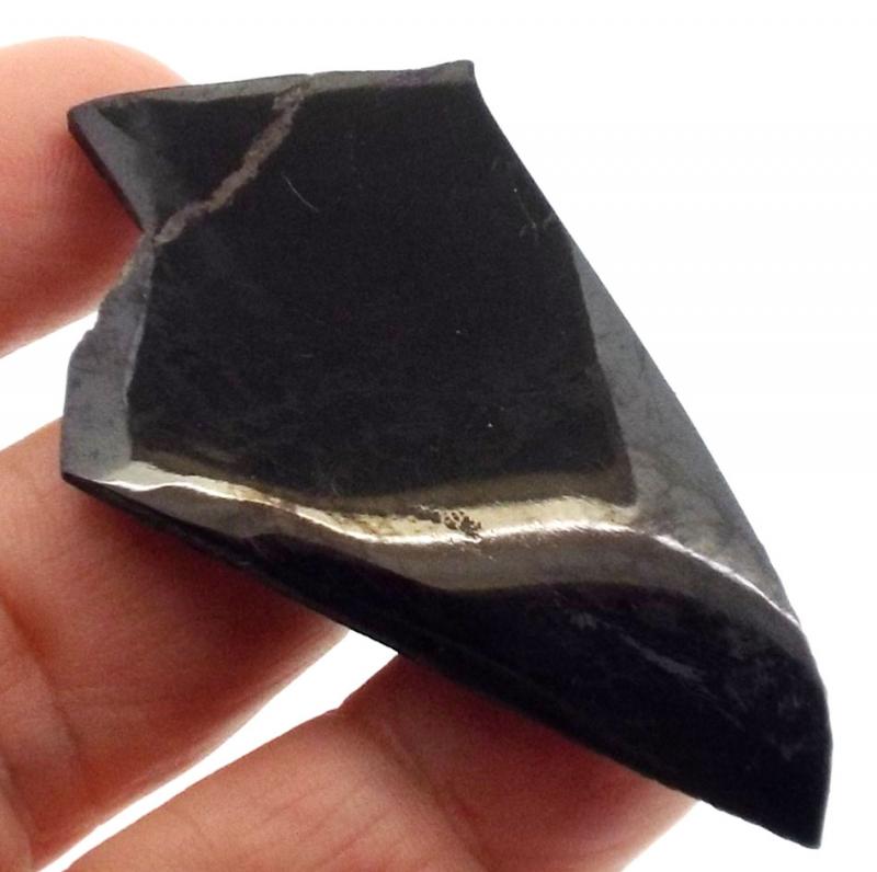 Jet Gemstone Slice 11