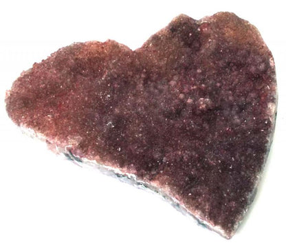 Druzy Amethyst Gemstone Heart