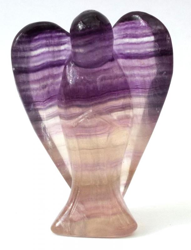 Fluorite Carved Gemstone Angel