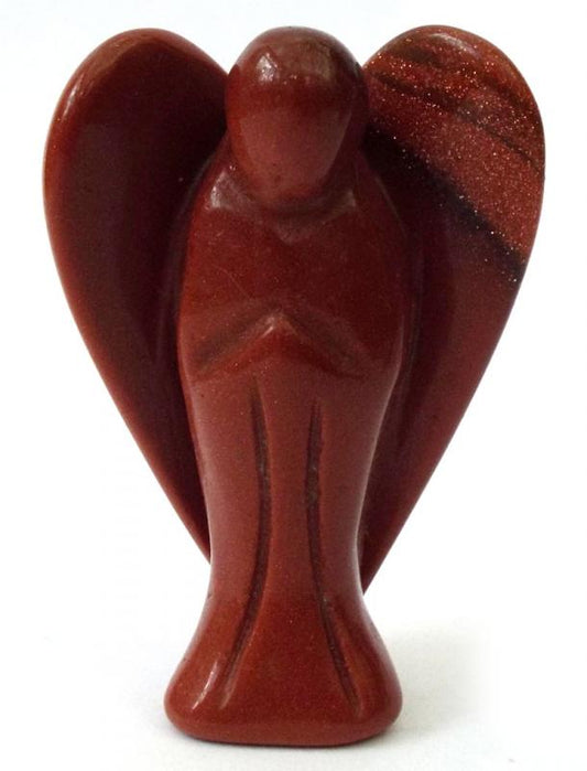 Goldstone Carved Gemstone Angel