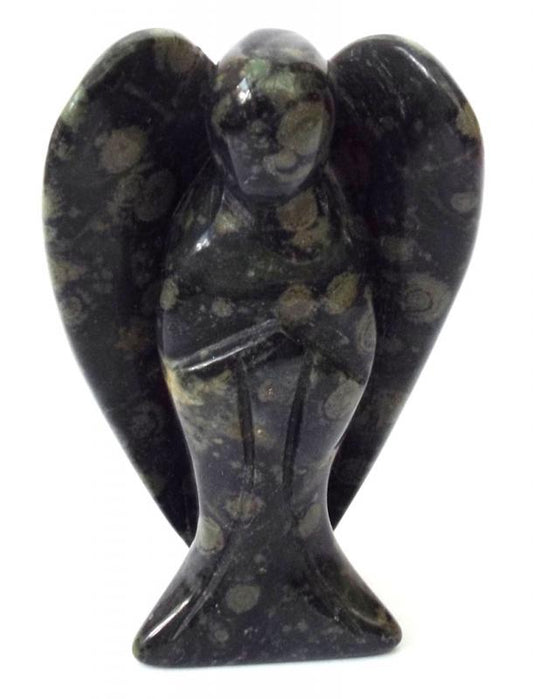 Kambaba Jasper Carved Gemstone Angel