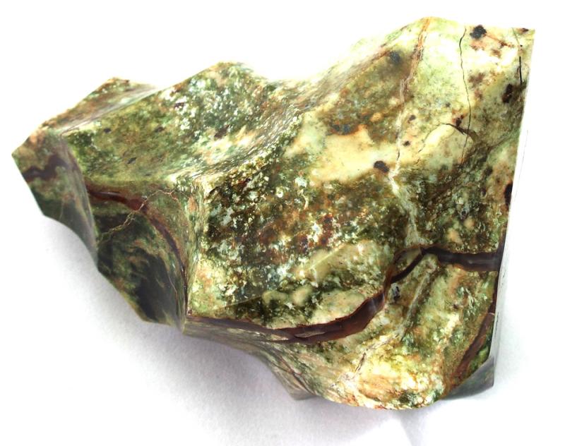 Green Jasper Gemstone Flame Sculpture 01
