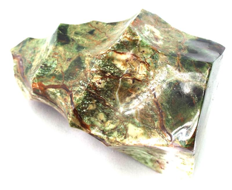 Green Jasper Gemstone Flame Sculpture 01
