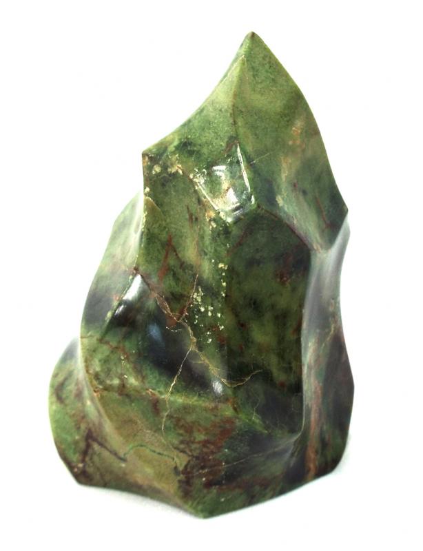 Green Jasper Gemstone Flame Sculpture 04