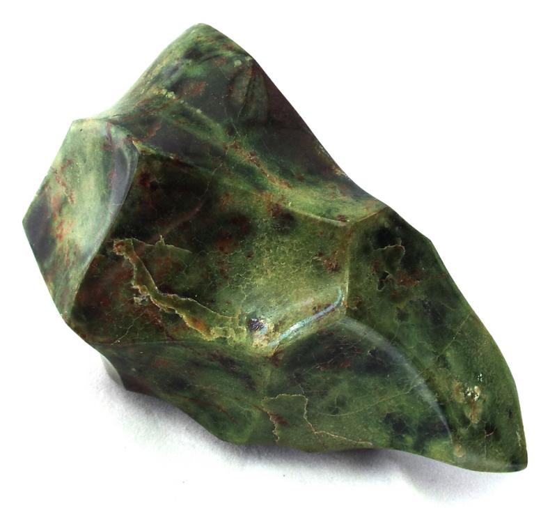 Green Jasper Gemstone Flame Sculpture 04