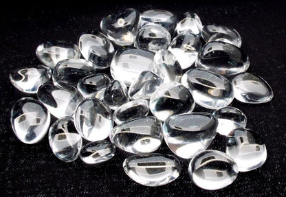 100gms AAA Clear Quartz Tumbled Gemstones
