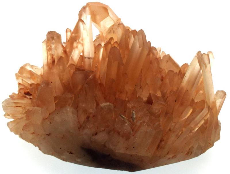 Rare Red Quartz Gemstone Cluster 01