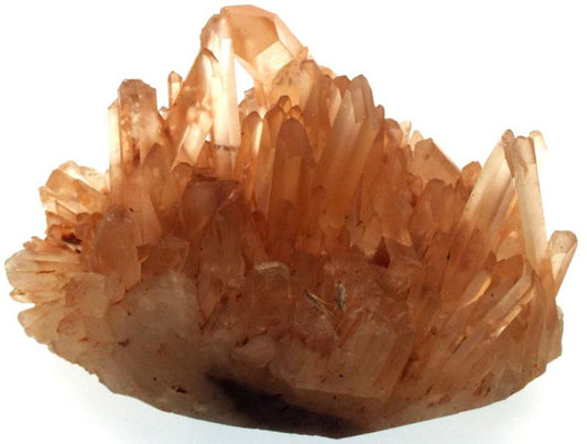 Rare Red Quartz Gemstone Cluster 01
