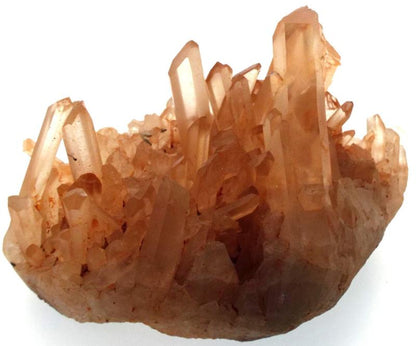 Rare Red Quartz Gemstone Cluster 01