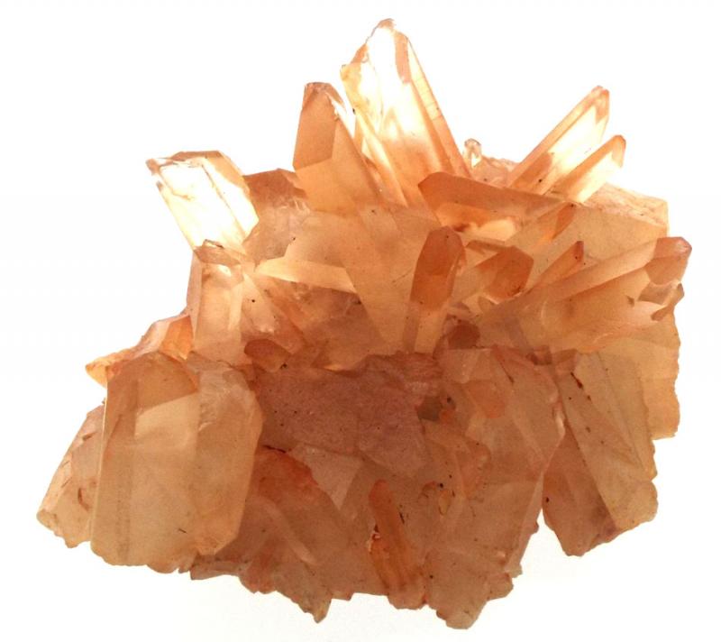 Rare Red Quartz Gemstone Cluster 02