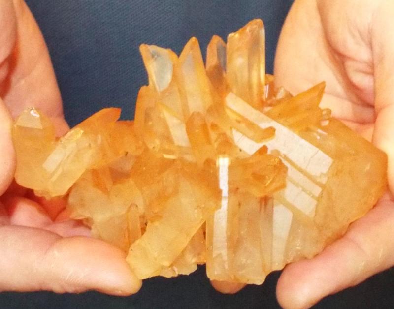 Rare Red Quartz Gemstone Cluster 02