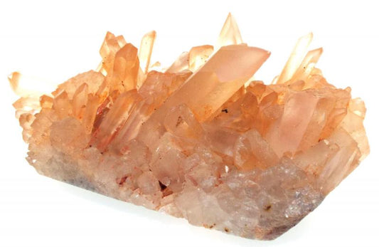 Rare Red Quartz Gemstone Cluster 03