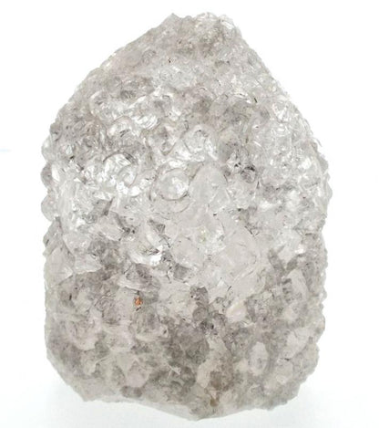 Frosted Quartz Gemstone Standing Point 01