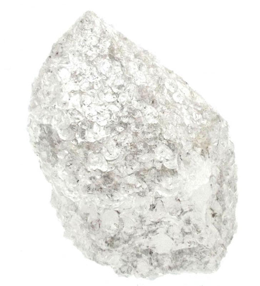 Frosted Quartz Gemstone Standing Point 02