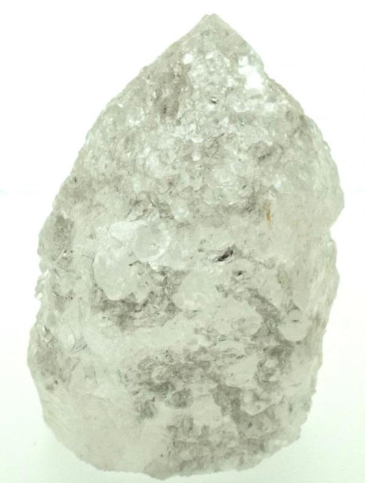 Frosted Quartz Gemstone Standing Point 03