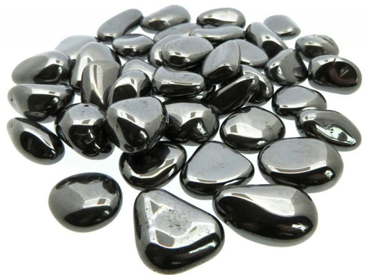 1 x Medium Hematite Tumblestone