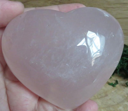 Large Rose Quartz Gemstone Carved Heart 01