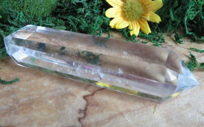 Tibetan Clear Quartz Gemstone Double Terminated Wand 03