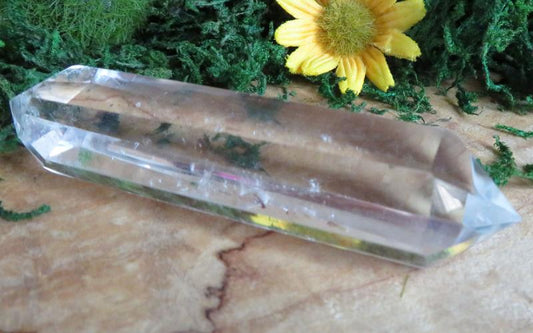 Tibetan Clear Quartz Gemstone Double Terminated Wand 03