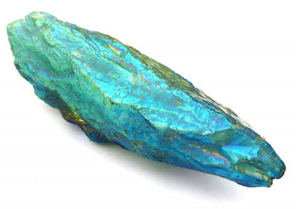 Dragon Poop Peacock Aura Quartz Point 03