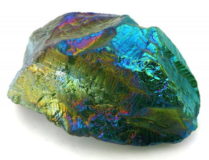 Dragon Poop Peacock Aura Quartz Point 04