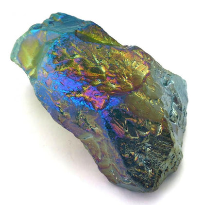 Dragon Poop Peacock Aura Quartz Point 04