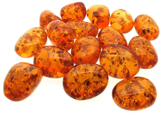 1 x Chinese Amber Tumblestone