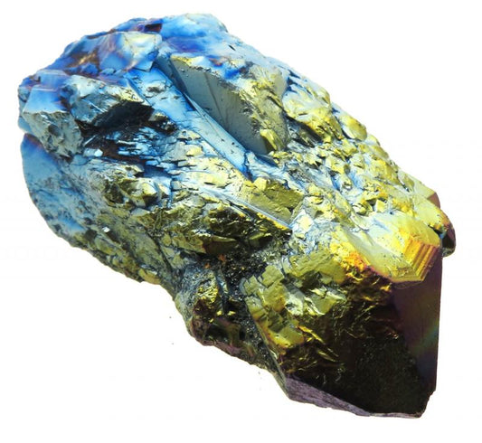 Elestial Titanium Aura Quartz Gemstone Point 01