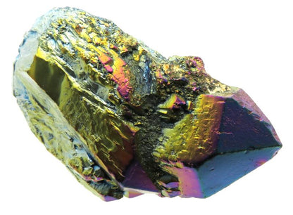 Elestial Titanium Aura Quartz Gemstone Point 01